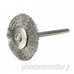 Brosse Metallique TOOGOORBrosse Metallique brosses pour Perceuse en acier inoxydable brosse ronde 25mm Pour Rotatif Outil  B01M7P3K3N
